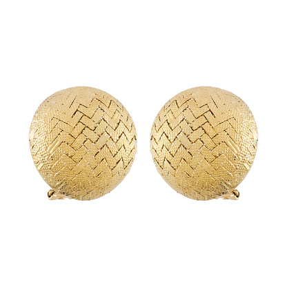 Garrard Basket Weave Design Earrings