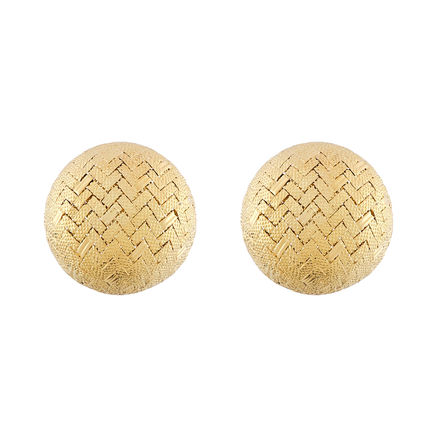 Garrard Basket Weave Design Earrings