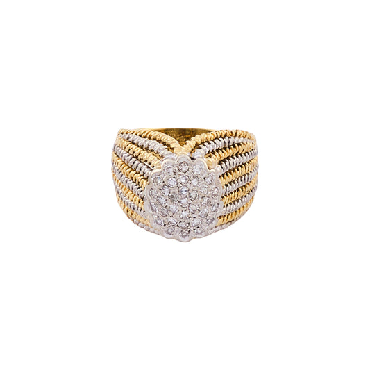 Vintage Diamond Cluster Ring