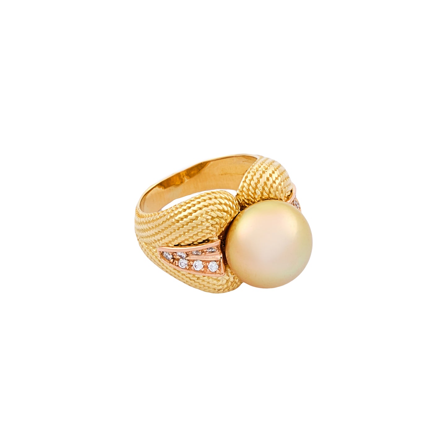 Vintage Pearl and Diamond Ring