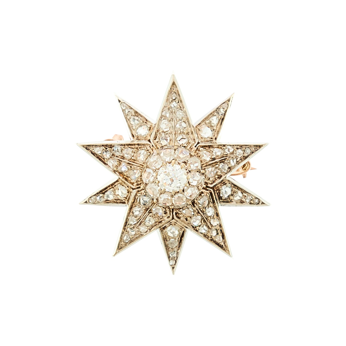 Antique Starburst Brooch