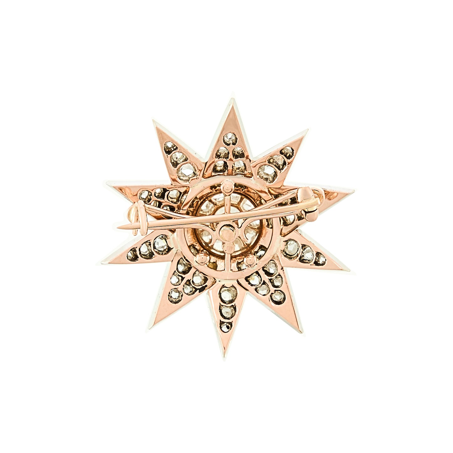 Antique Starburst Brooch