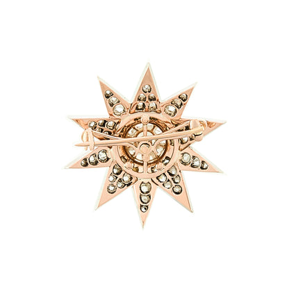 Antique Starburst Brooch