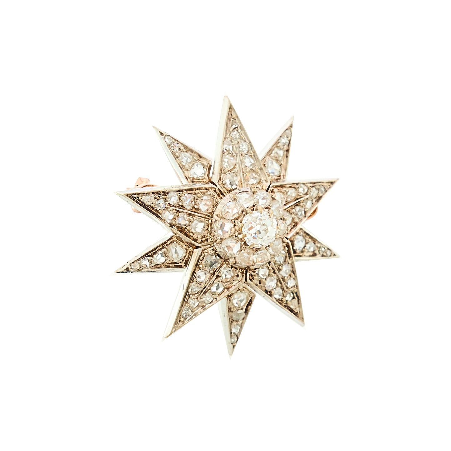 Antique Starburst Brooch