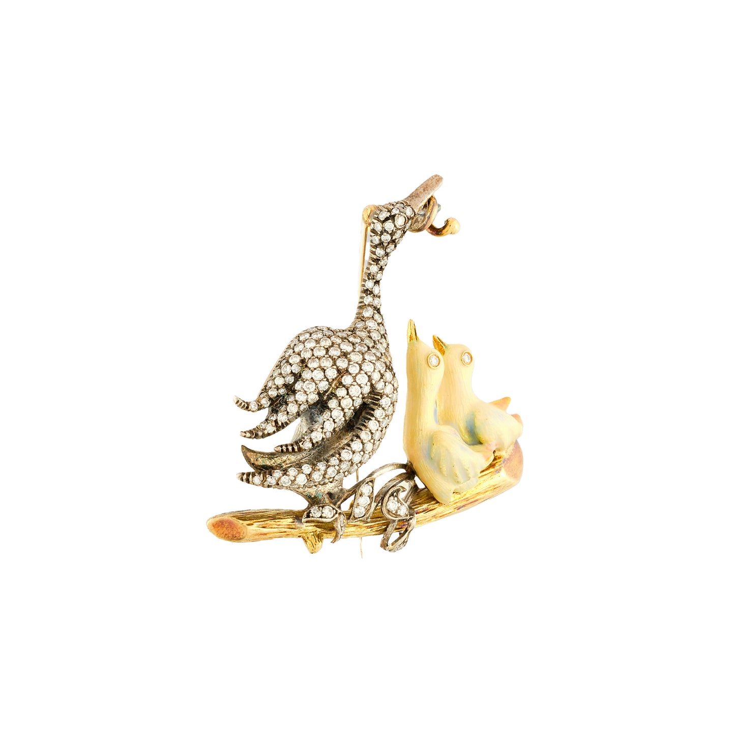 Vintage Duck Brooch