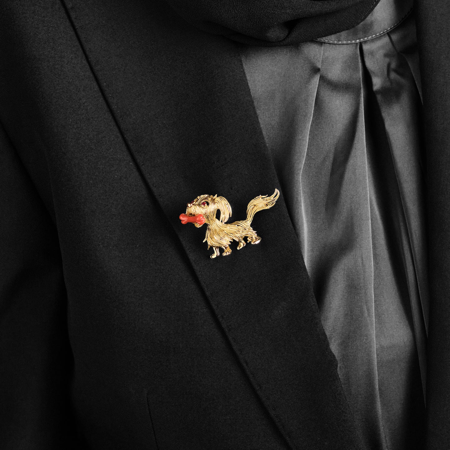 José Garcia-Vasquez Dog Brooch