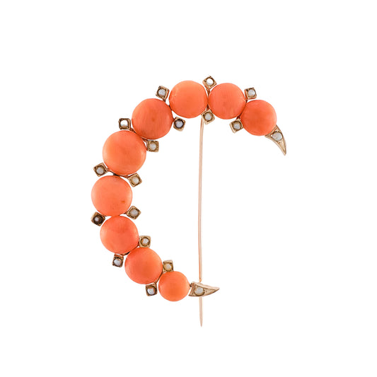 Vintage Coral Crescent