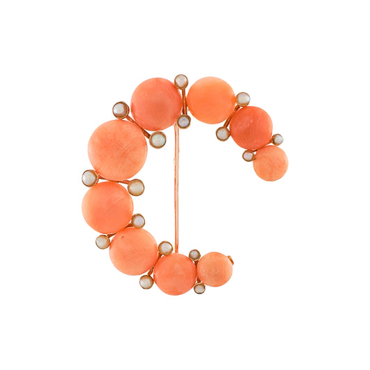 Vintage Coral Crescent