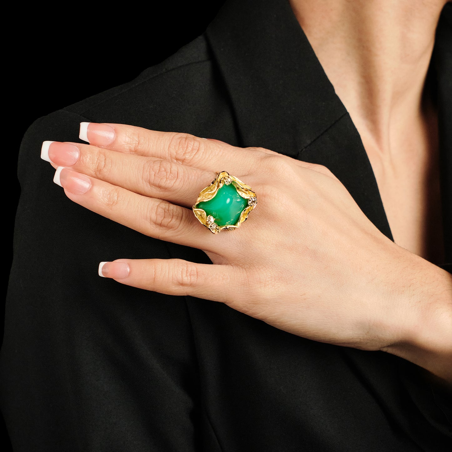 William Fisher Chrysoprase Ring