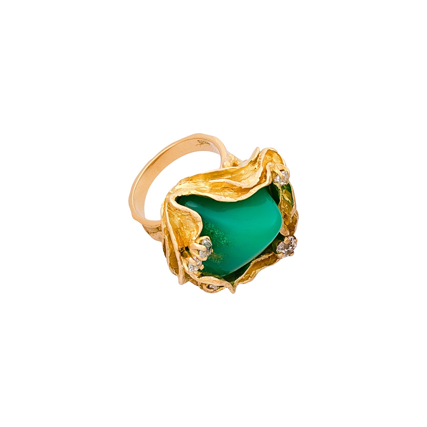 William Fisher Chrysoprase Ring