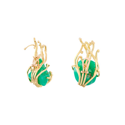 William Fisher Chrysoprase Earrings