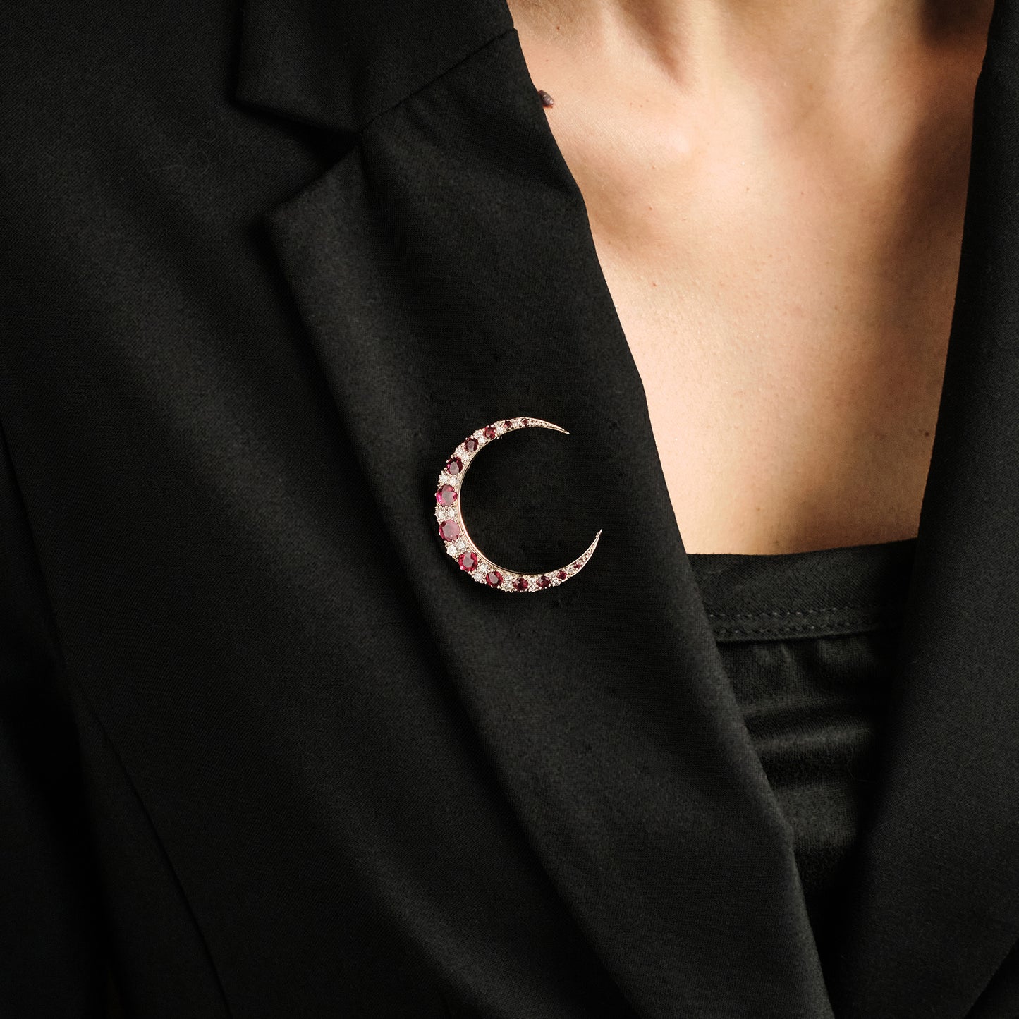 T.O’Donoghue Crescent Moon Brooch