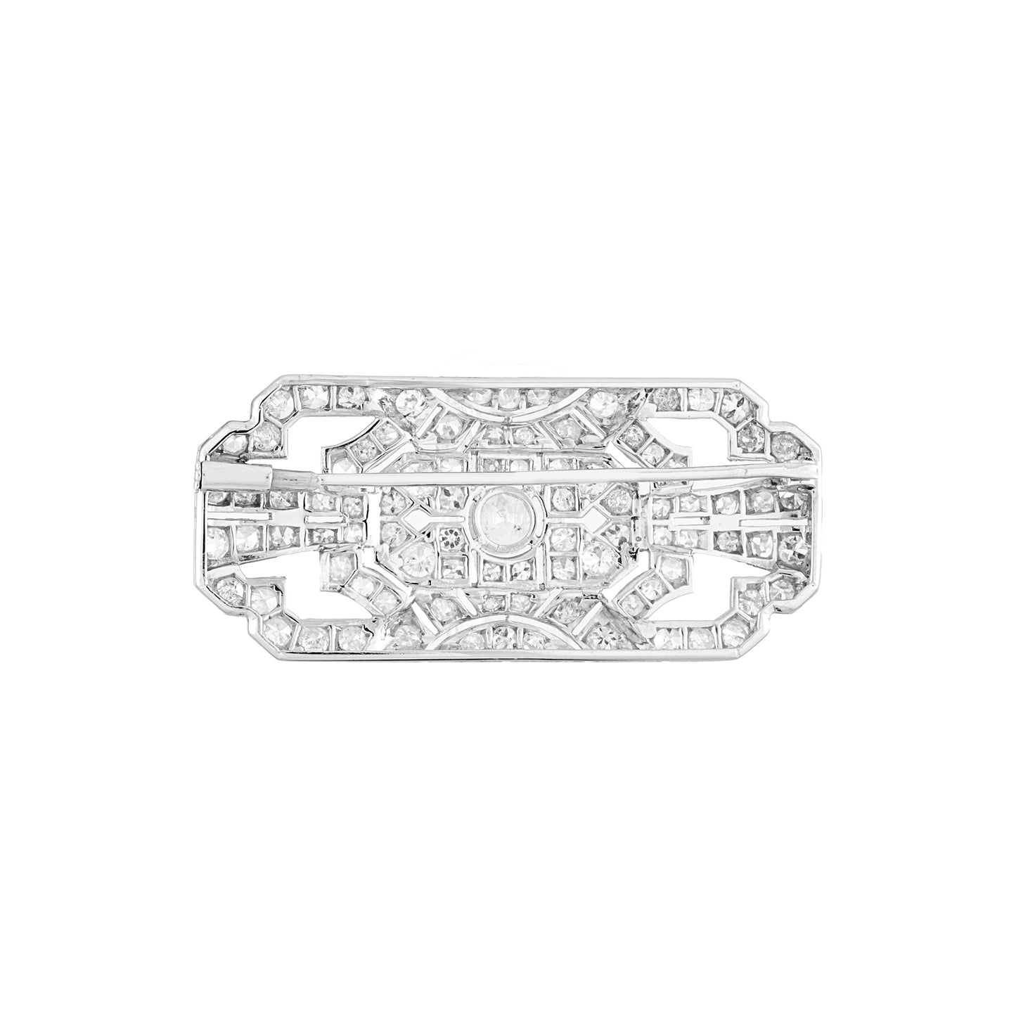 Art Deco "Plaque" Diamond Brooch