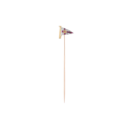 Antique Royal Yacht Squadron Flag Stick Pin
