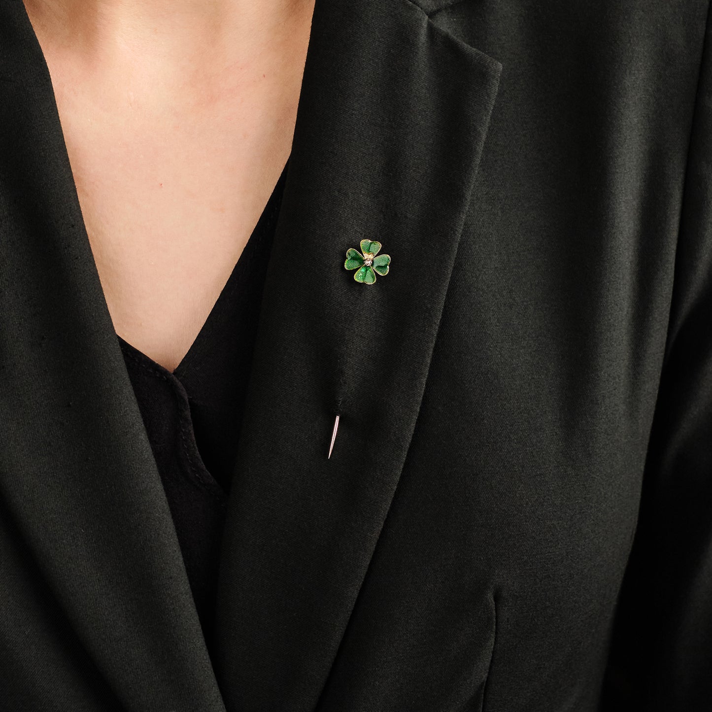 Antique Four Leaf Clover Stick Pin