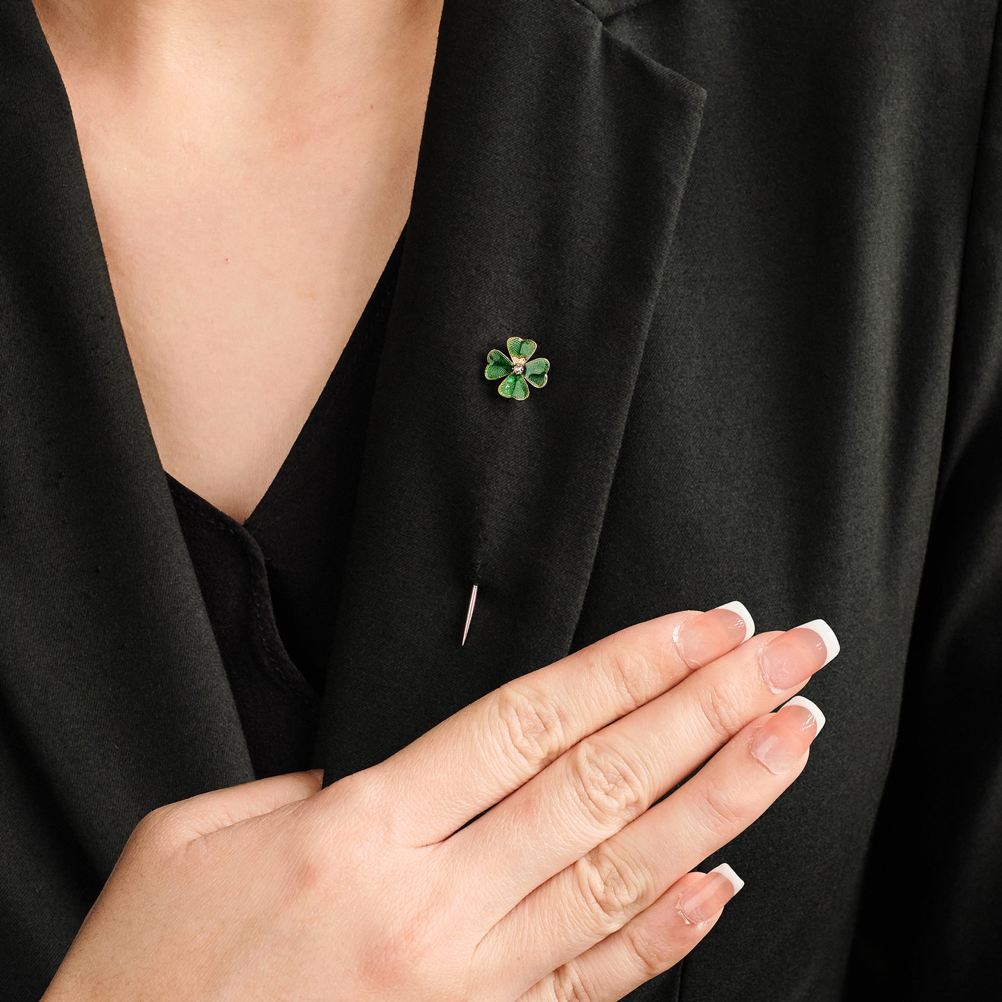 Antique Four Leaf Clover Stick Pin