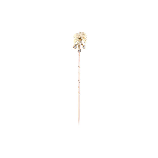 Antique Triple Cherry Stick Pin