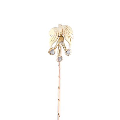 Antique Triple Cherry Stick Pin