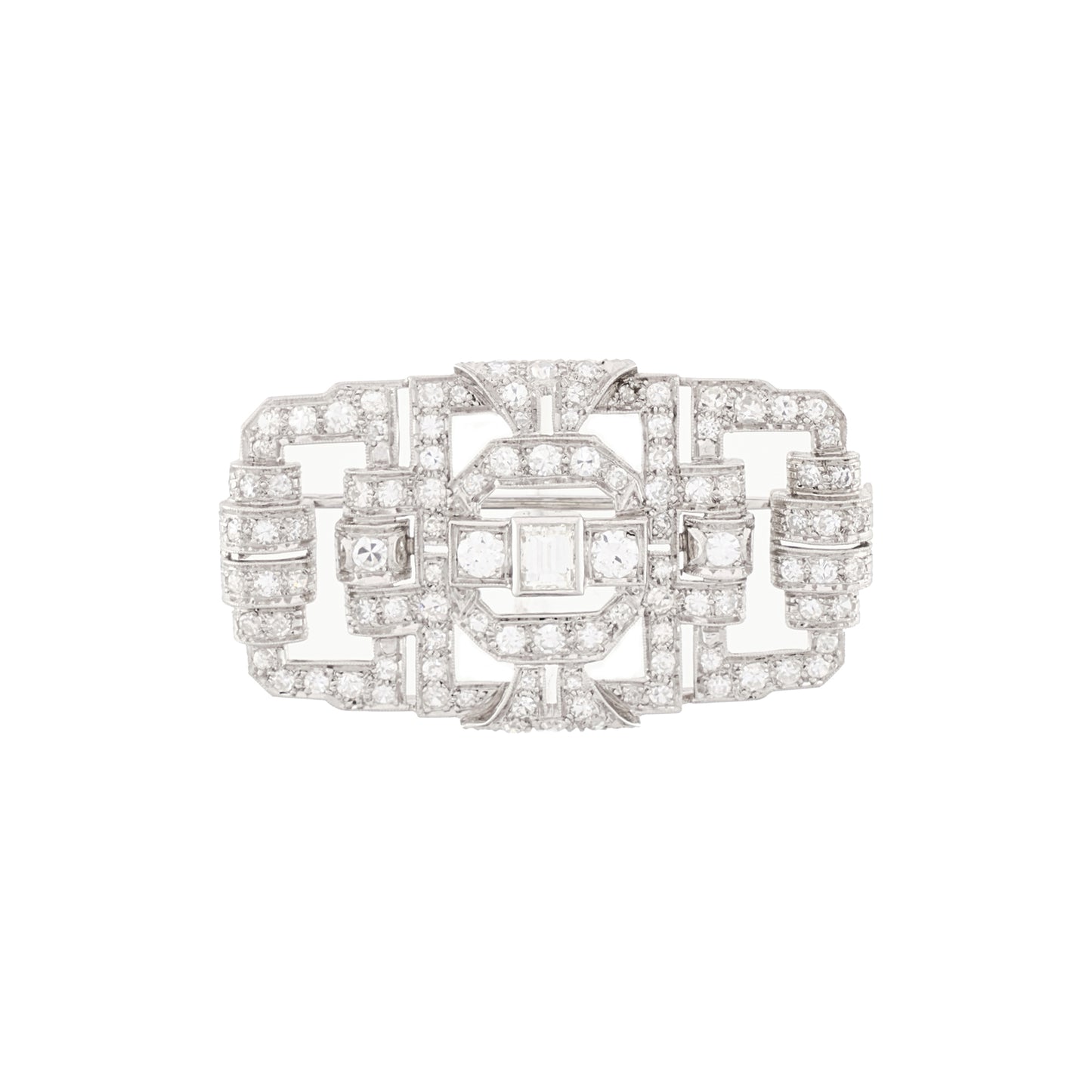 Art Deco Diamond Brooch