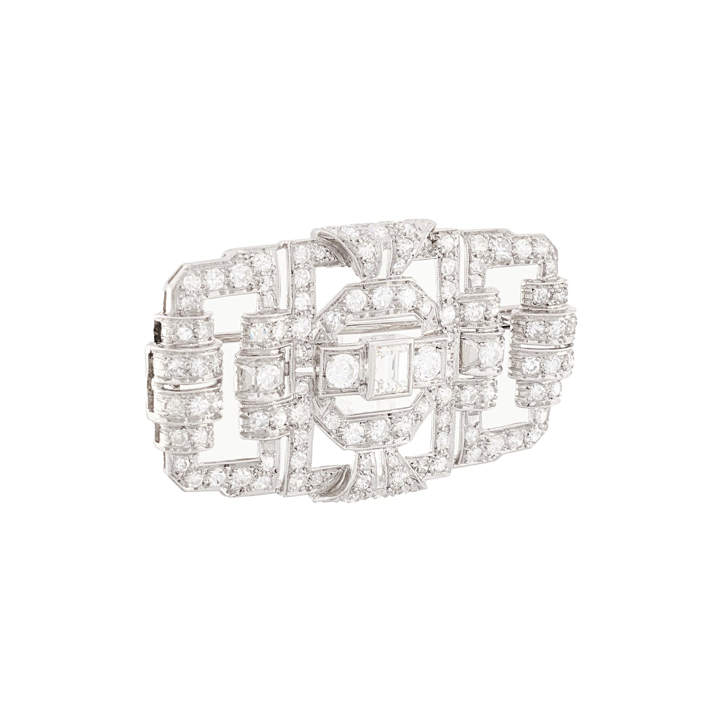 Art Deco Diamond Brooch