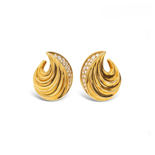 Vintage French Swirl Earrings