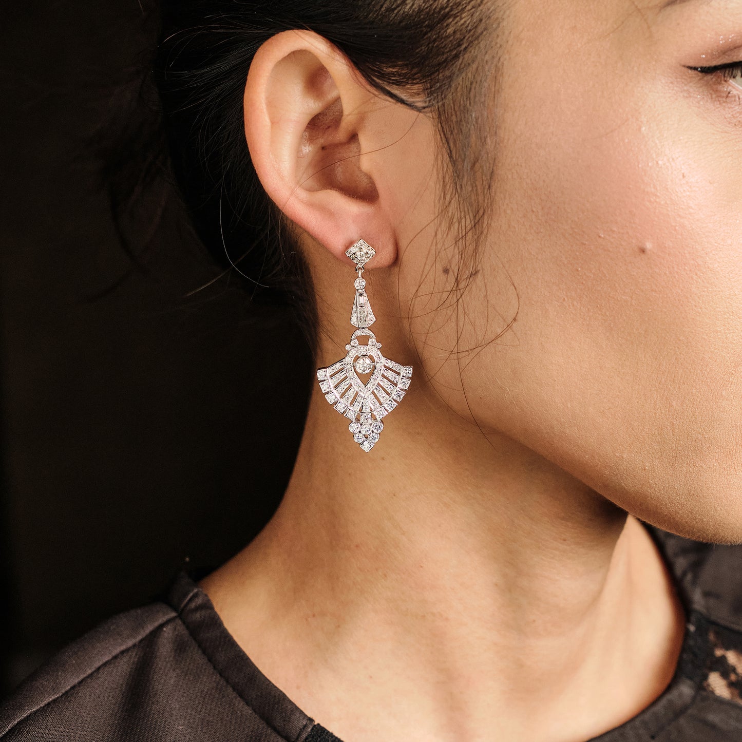 Vintage Diamond Earrings