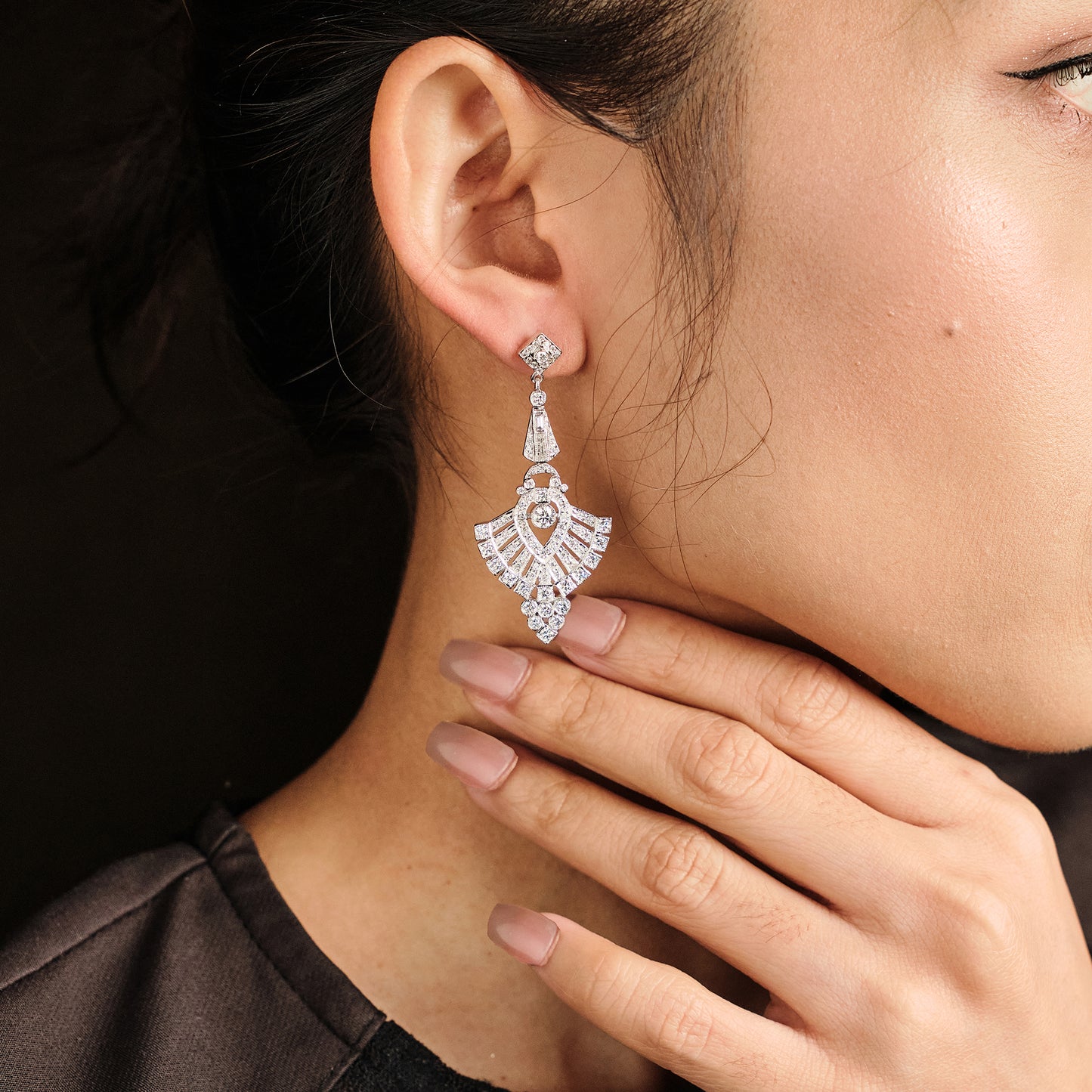 Vintage Diamond Earrings