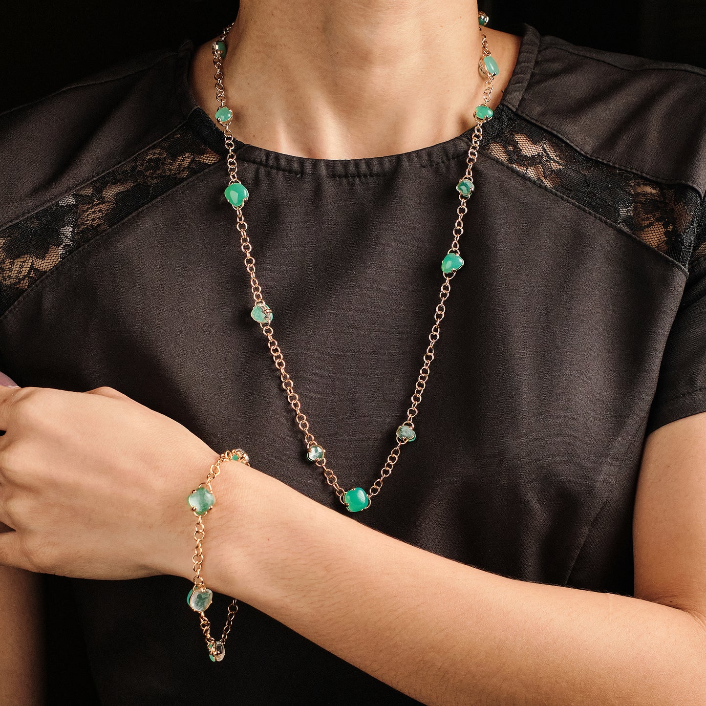 Vintage Pomellato 'Capri' Sautoir & Bracelet