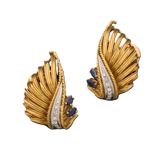 Vintage "Volutes" Earrings