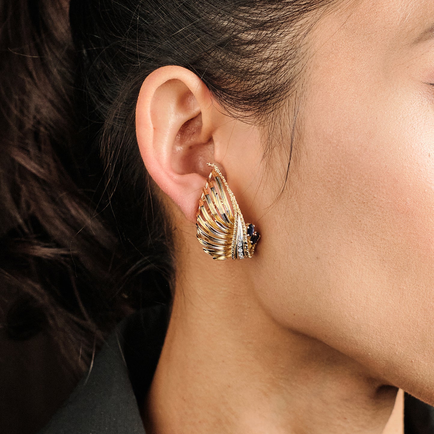 Vintage "Volutes" Earrings
