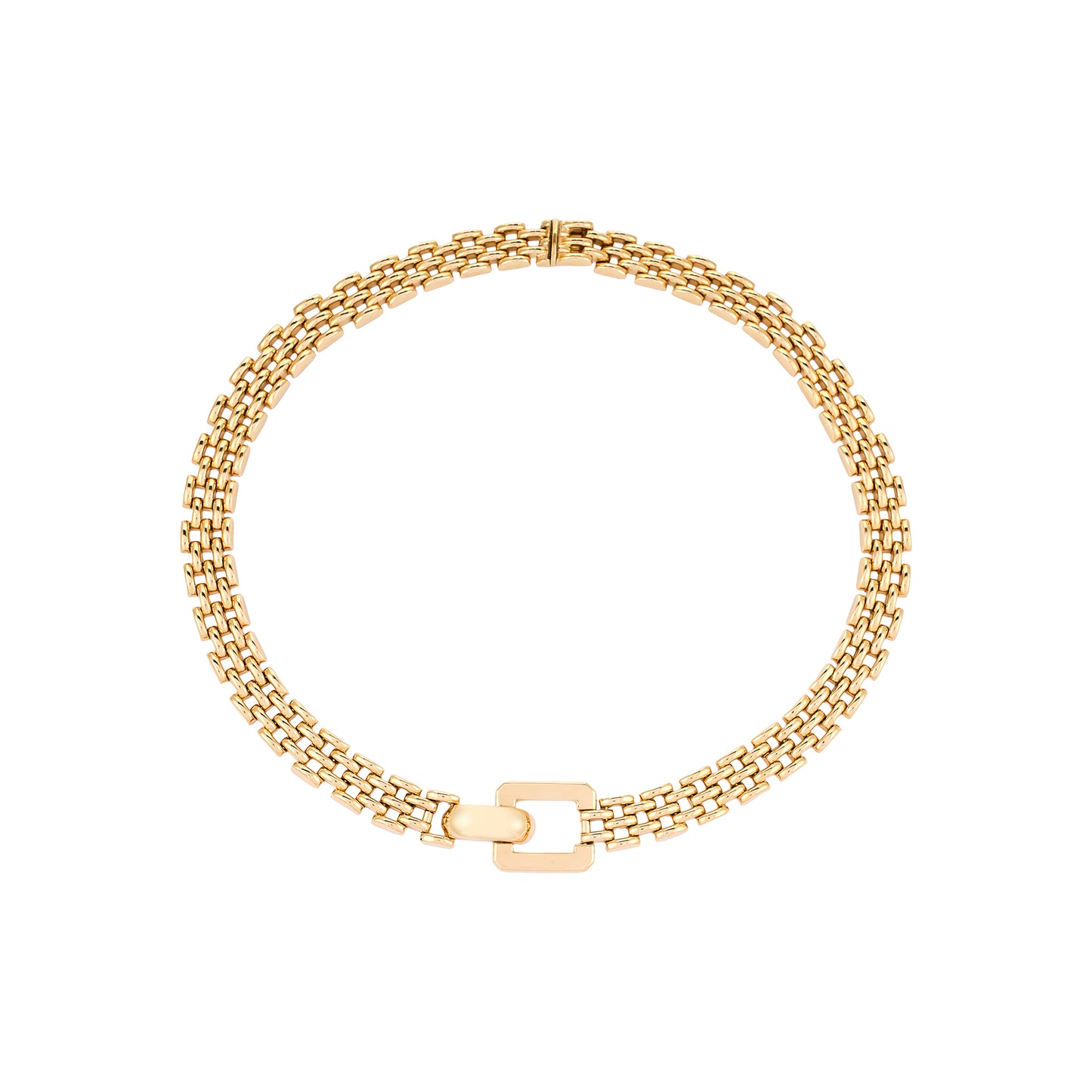 Vintage Italian Brick Link Necklace