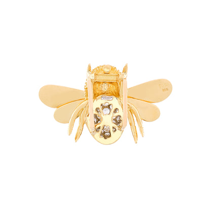 Charles Turi Diamond Bee Pendant