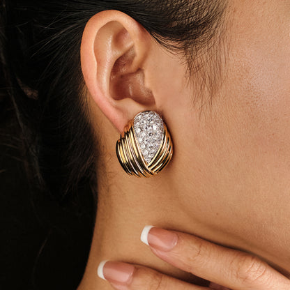 Charles Turi Diamond Earclips