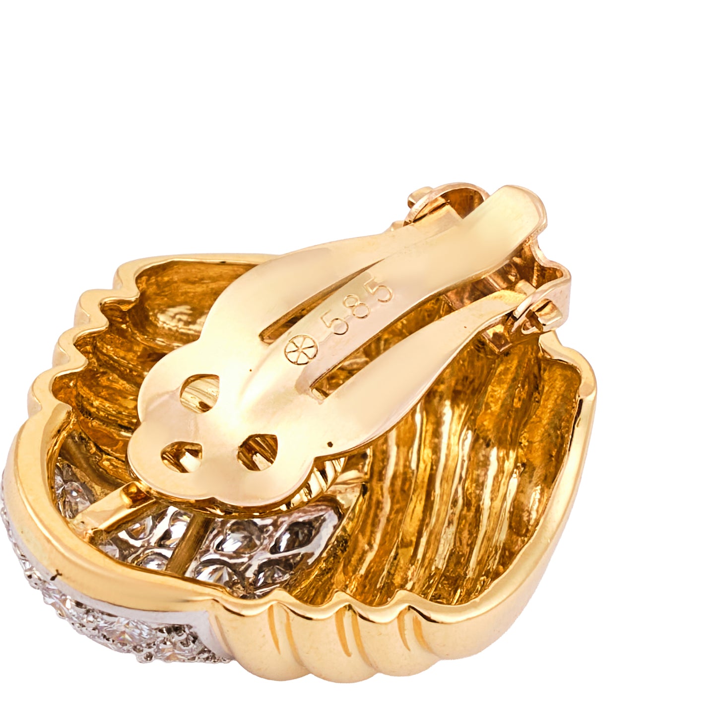 Charles Turi Diamond Earclips