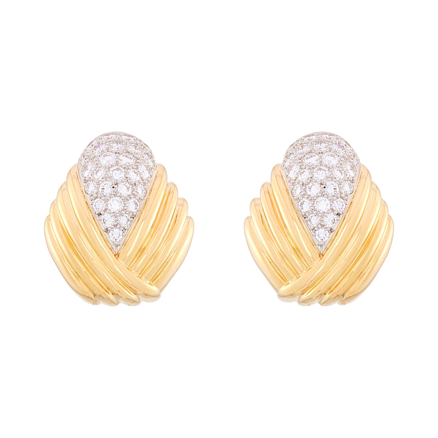 Charles Turi Diamond Earclips