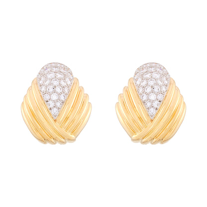 Charles Turi Diamond Earclips