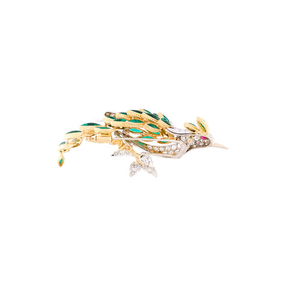 Retzignac Gripoix Bird Brooch