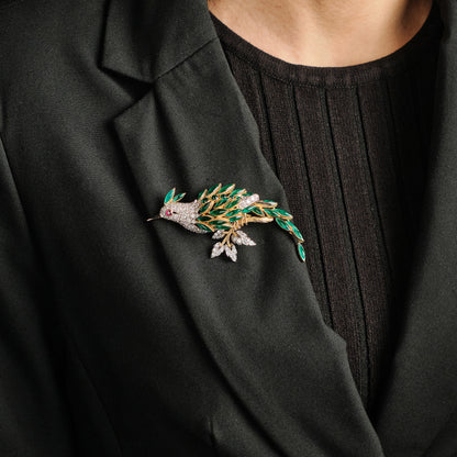 Retzignac Gripoix Bird Brooch
