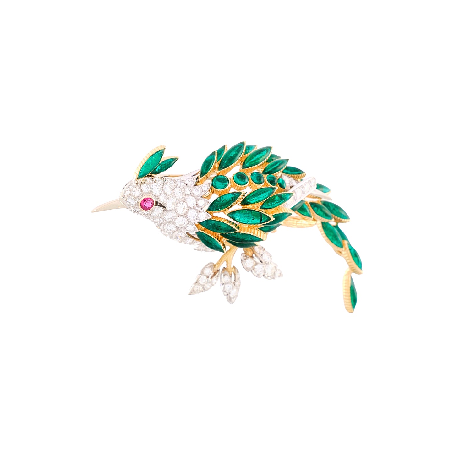 Retzignac Gripoix Bird Brooch