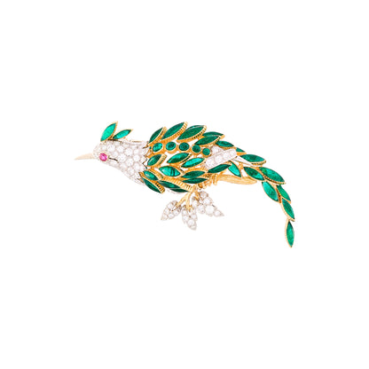 Retzignac Gripoix Bird Brooch