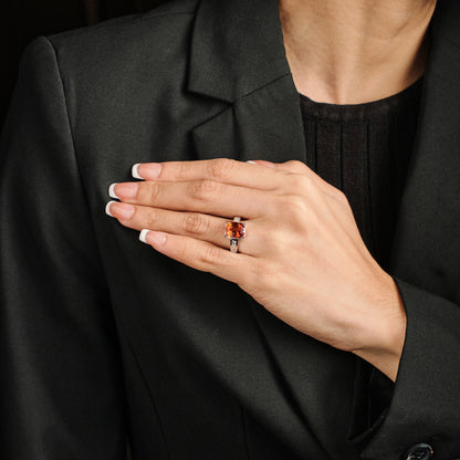 Spessartite Garnet Ring