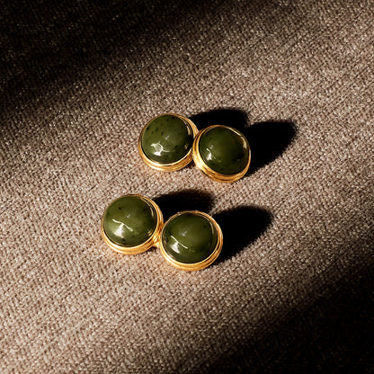Vintage Jade Cufflinks