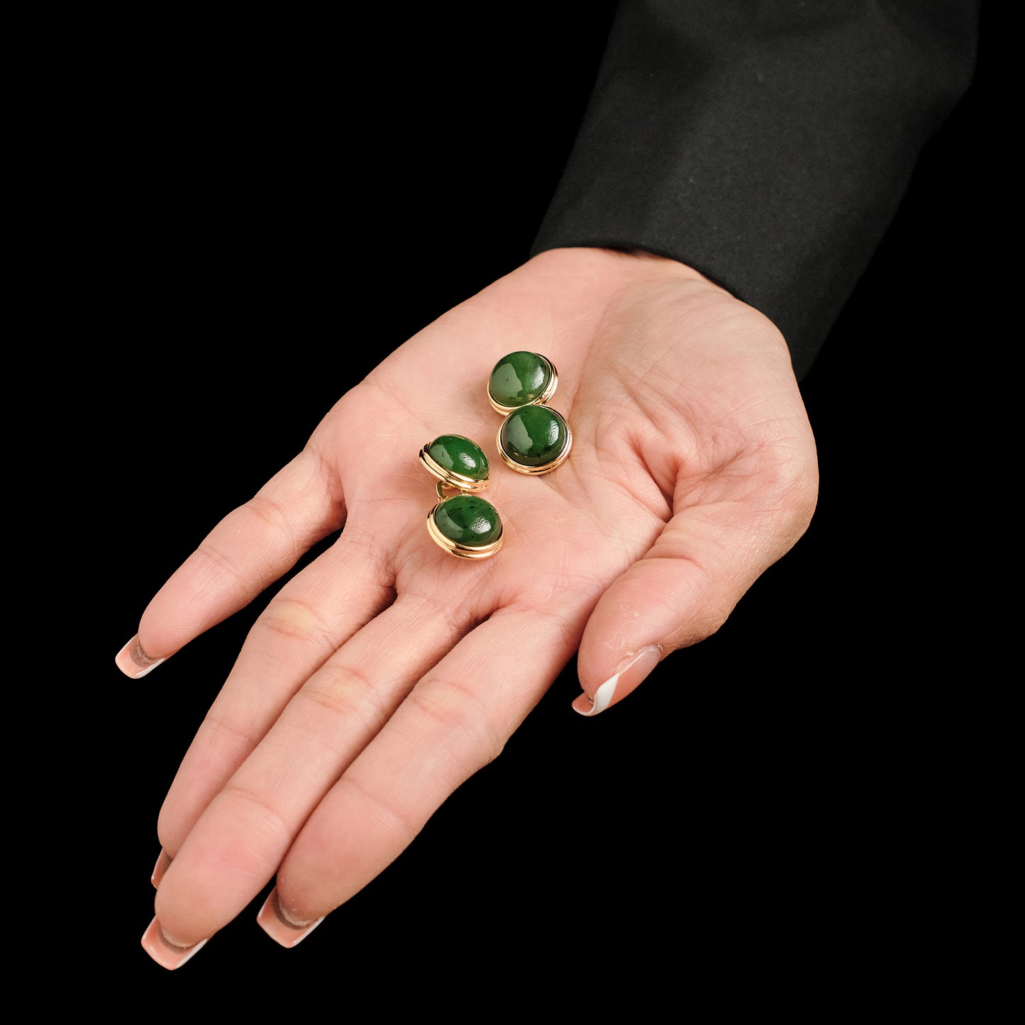 Vintage Jade Cufflinks