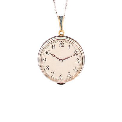 Antique Guilloché Pendant Watch