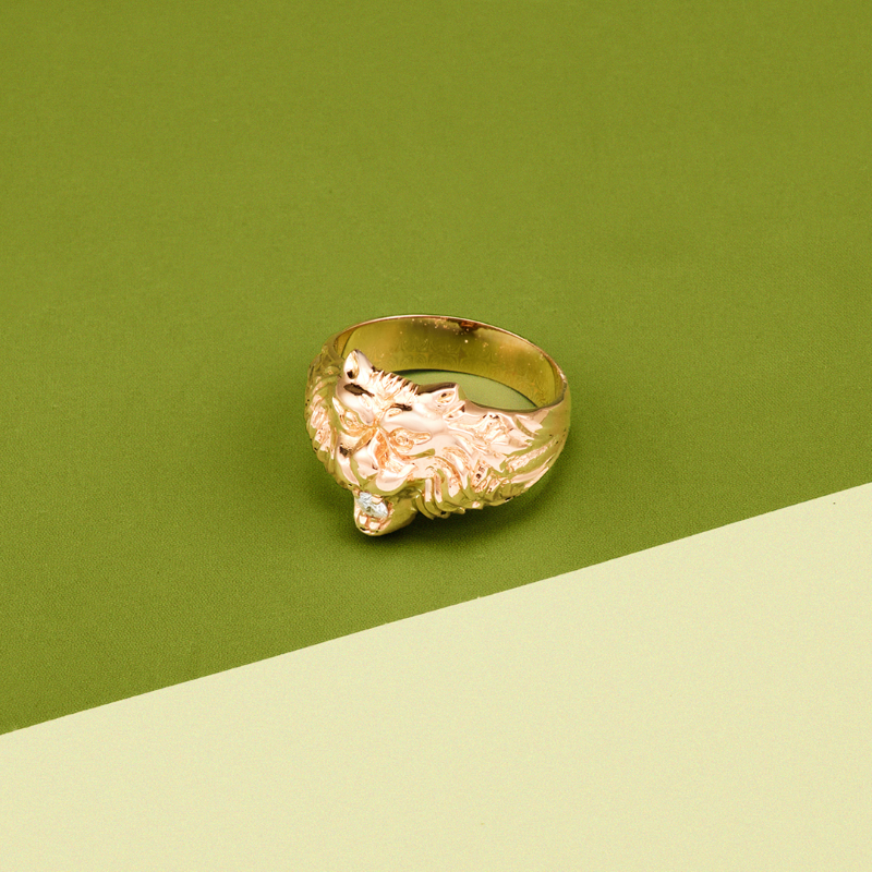 Vintage Lion Ring