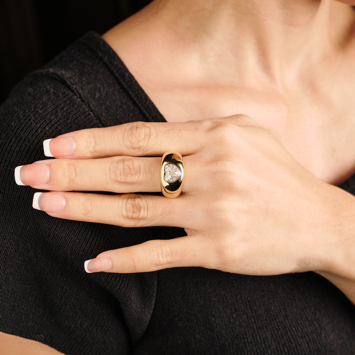 Boucheron Pivoting Heart Ring