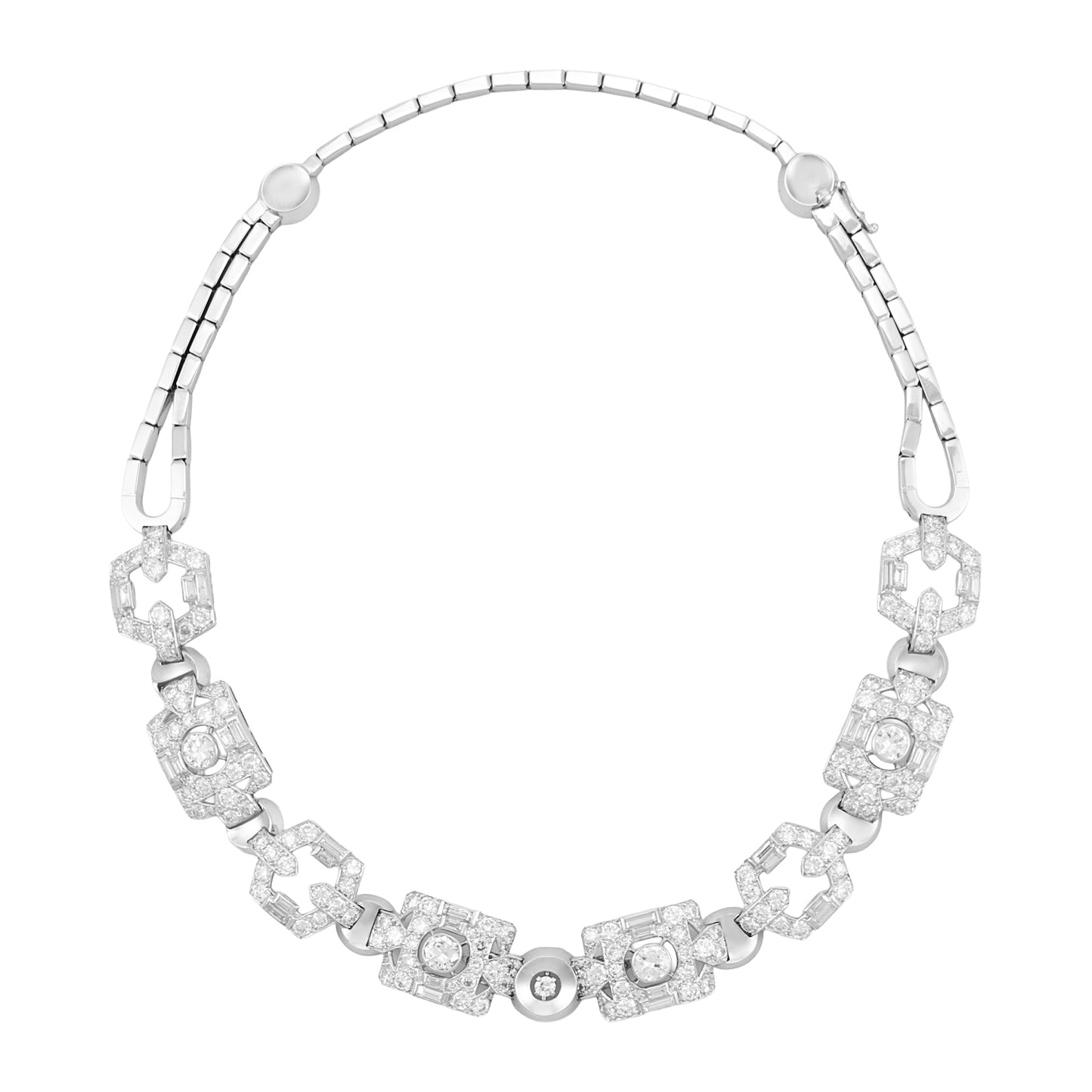 French Art Deco Diamond Necklace