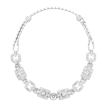 French Art Deco Diamond Necklace