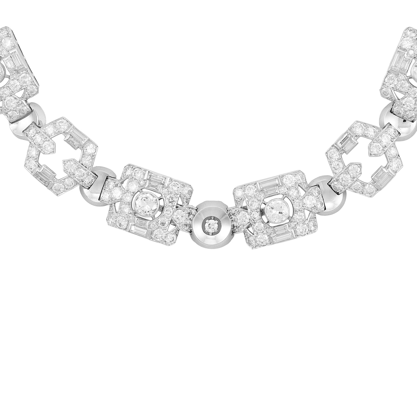 French Art Deco Diamond Necklace