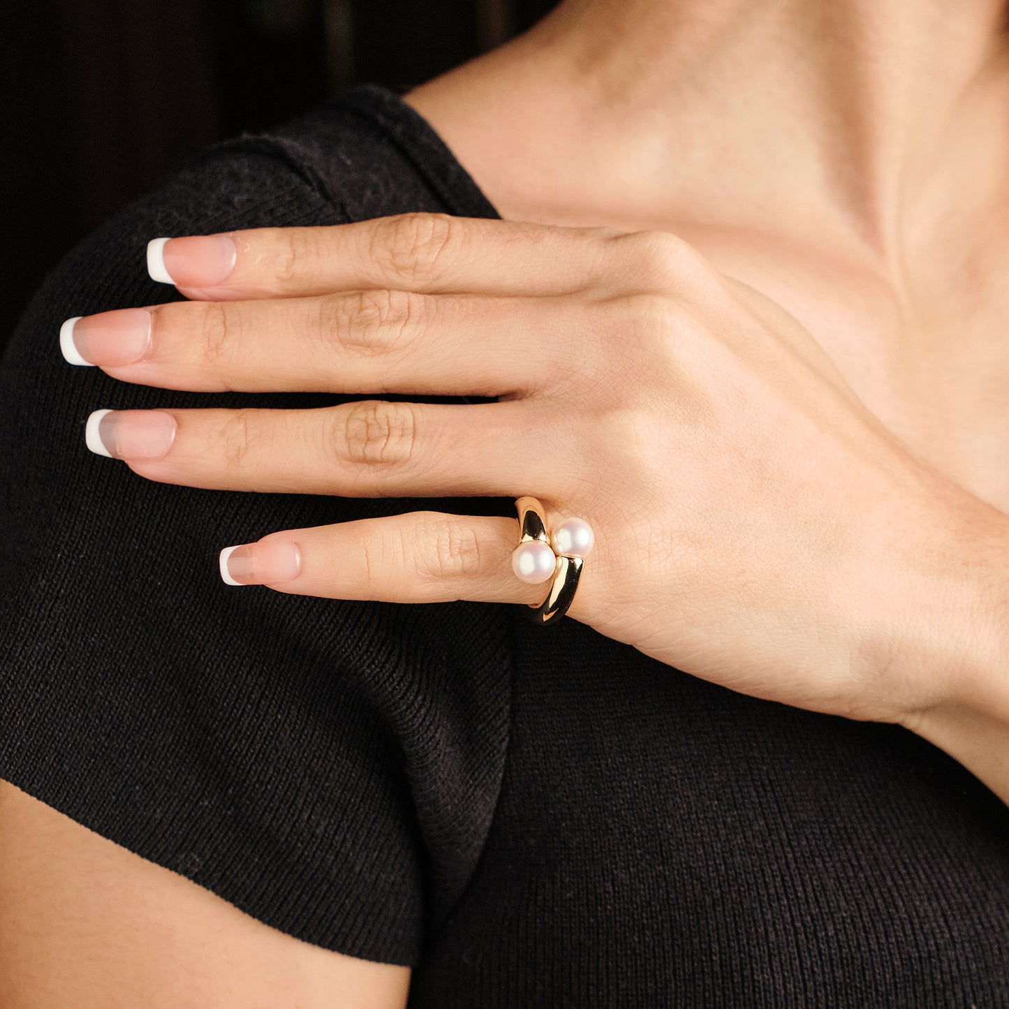 Cartier 'Toi & Moi' Pearl Ring
